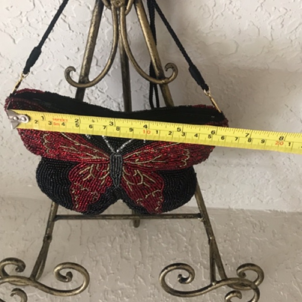 Neiman Marcus Beaded Butterfly Purse - Picture 3 of 7